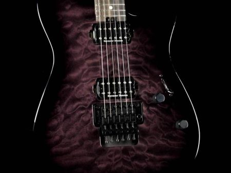 Charvel Pro Mod Series San Dimas Style 2 2H FR QM  Transparent Black Burst Hot on Sale