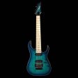 Ibanez RG Prestige RG752AHM Nebula Green Burst For Cheap