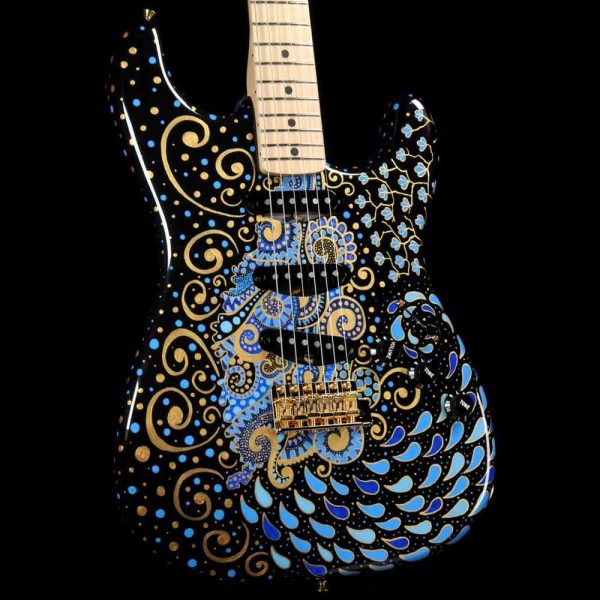 Fender Custom Shop Delta Blue Stratocaster Masterbuilt Greg Fessler with Sarah Gallenberger Artwork Sale