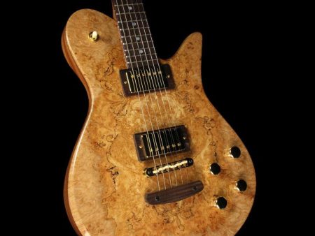 Fodera Imperial Spalted Maple and Mahogany Electric Guitar Natural Online Hot Sale