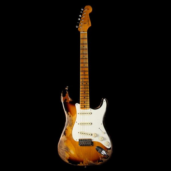 Fender Custom Shop  57 Stratocaster Heavy Relic Flash Coat Lacquer 2-Tone Sunburst For Sale