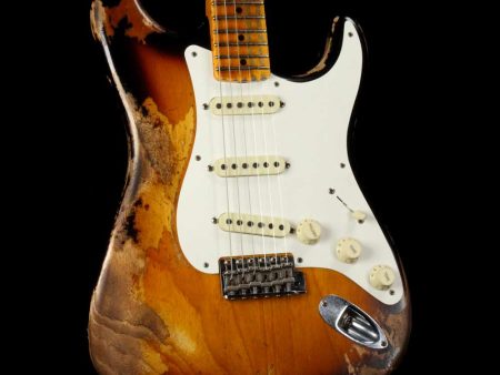 Fender Custom Shop  57 Stratocaster Heavy Relic Flash Coat Lacquer 2-Tone Sunburst For Sale