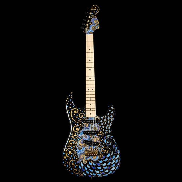 Fender Custom Shop Delta Blue Stratocaster Masterbuilt Greg Fessler with Sarah Gallenberger Artwork Sale