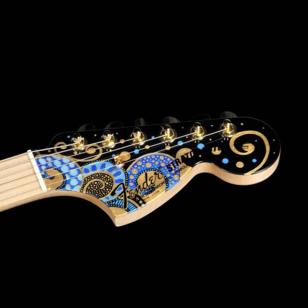 Fender Custom Shop Delta Blue Stratocaster Masterbuilt Greg Fessler with Sarah Gallenberger Artwork Sale