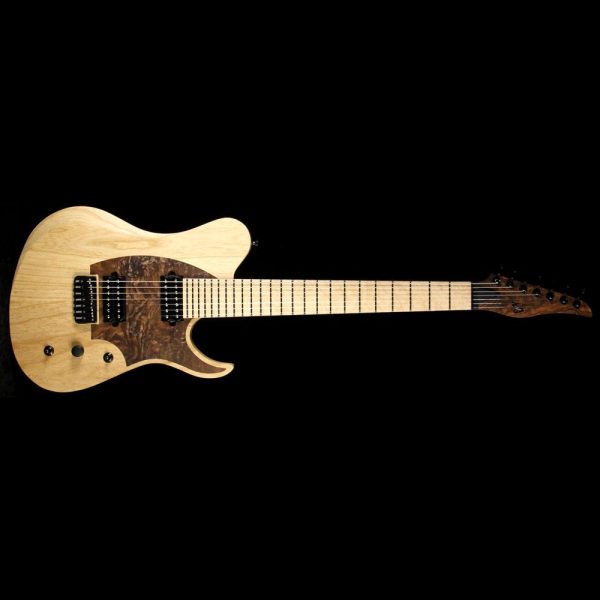 Skervesen Tamandua 7-String  Natural Satin with Inlaid Walnut Pickguard on Sale