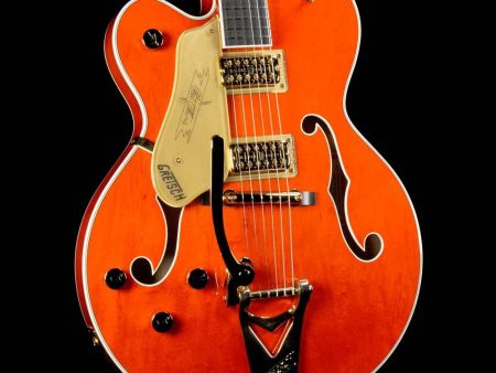 Gretsch G6120T Players Edition Nashville Left-Handed Orange Stain Hot on Sale