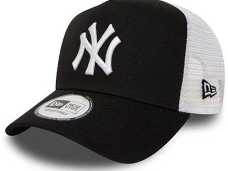 New Era Trucker NY Yankees Cap Black Wh Sale