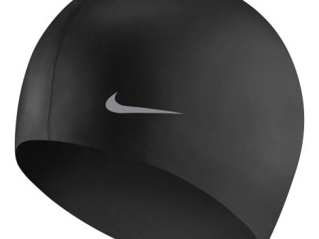 Nike Kids Solid Silicone Cap Black Hot on Sale