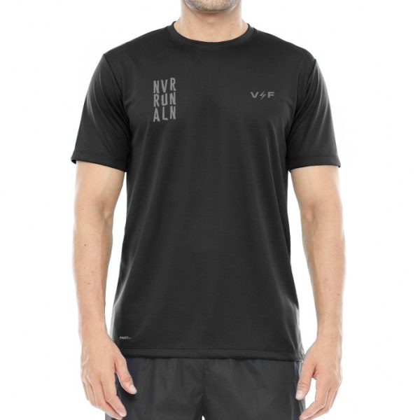 Volt and Fast Bolt Running Jersey Never Run Alone - Black Supply