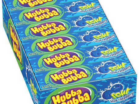 Hubba Bubba Sour Blue Raspberry 18 5pc Online Sale