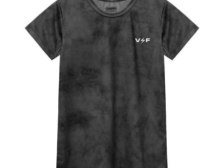 Volt and Fast Women s Bolt Running Jersey Tie Dye V1 Series - Black For Cheap