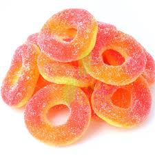 Gummy Zone Just Peachy bulk 1kg Cheap