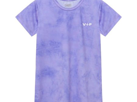 Volt and Fast Women s Bolt Running Jersey Tie Dye V1 Series - Violet Online