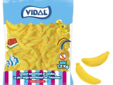 Vidal Sugared Bananas bulk candy 1.2kg Online now