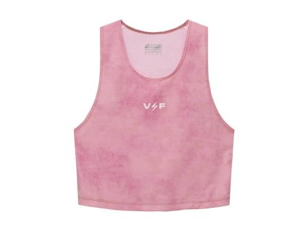 Volt and Fast Women s Bolt Sports Crop Top Tie Dye V1 Series - Pink Online Sale