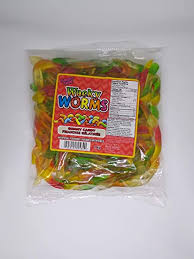 Gummy Zone Wacky Worms bulk 1kg For Cheap