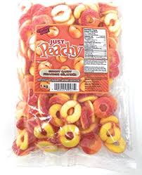 Gummy Zone Just Peachy bulk 1kg Cheap