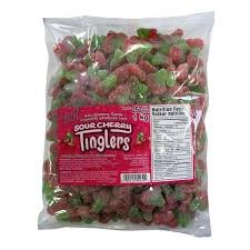 Gummy Zone Sour Cherry Tinglers bulk 1kg For Cheap