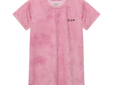 Volt and Fast Women s Bolt Running Jersey Tie Dye V1 Series - Pink Supply