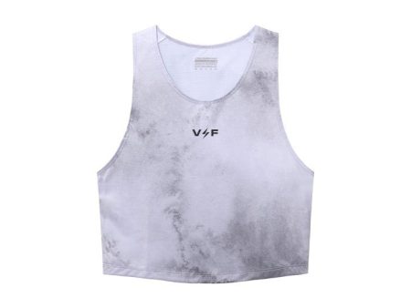 Volt And Fast Women s Bolt Sports Crop Top Tie Dye V1 Series - Lightning Grey Online Hot Sale