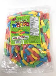 Gummy Zone Sour Wacky Worms bulk 1kg Discount