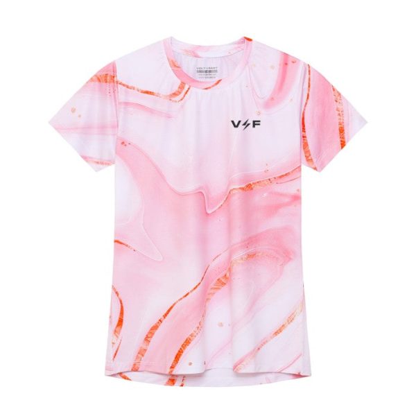 Volt and Fast Women s Lightning Jersey Tie Dye Series V2-Marble Pink Supply