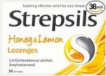 Strepsils Honey and Lemon Pack of 3x36 Pack Sale