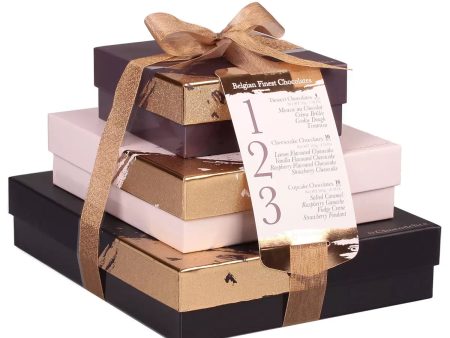 Chocodelice Finest Belgian Chocolates 3 Box Gift Set, 490g For Cheap