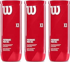 Wilson X3 Padel Balls, 6 X 3 pack For Cheap