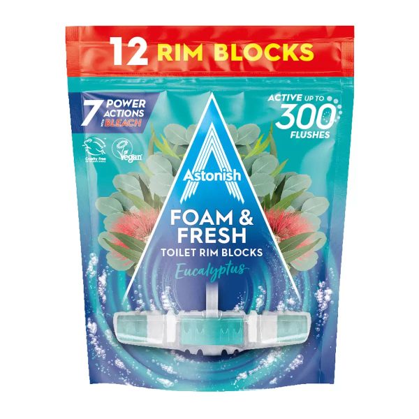 Astonish Toilet Rim Blocks 300 flushes Pack of 12 on Sale