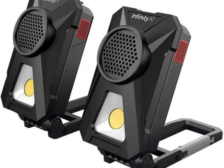 Infinity X1 LED Rechargeable Worklight with Bluetooth Speaker 2 Pack For Sale