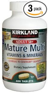 Kirkland Signature Mature Multi Vitamins Pack of 400ct For Cheap