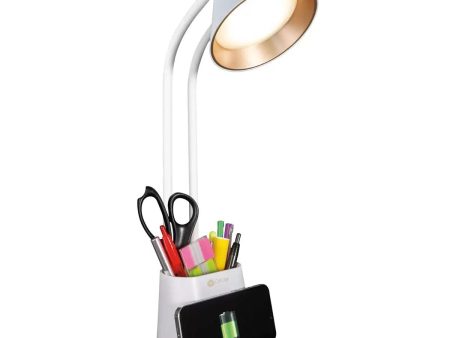 OttLite LED Desk Organiser Lamp with Wireless Charging Stand Cheap